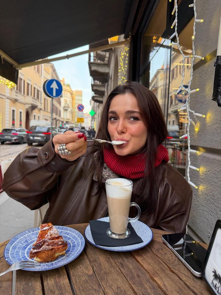 Ünlü çiftin Milano kaçamağı Hafsanur Sancaktutan Kubilay Aka ile romantik pozunu paylaştı