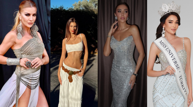 CEREN ARSLAN İLK BÜYÜK DEFİLESİNDE ÖZGE ULUSOY VE IVANA SERT’LE AYNI PODYUMDA