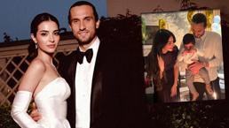 Mylan 1 yaşında! Melisa Aslı Pamuk ve Yusuf Yazıcı'dan aile pozu