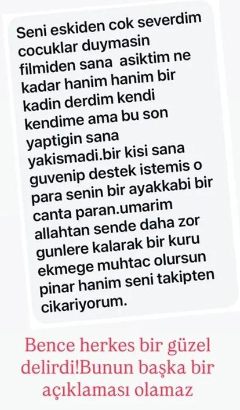 Takipçisi 450 bin TL istemişti Pınar Altuğa şimdi de beddua ettiler