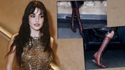 Gören bir daha baktı! Hande Erçel'in Paris'te giydiği çizmeler olay oldu