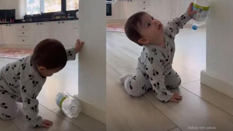 Gizem Karaca, kızı Leyla Yazın videosunu paylaştı: ‘Uykusu var uykusu