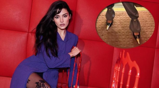 Hande Erçel tarzıyla olay oldu! Ayakkabılarına yorum yağdı