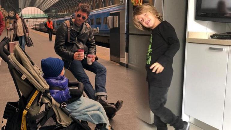 Kıvanç Tatlıtuğ ve Başak Dizer’in oğlu spora başladı Kurt Efenin inanılmaz yeteneği...