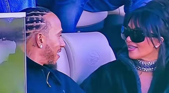 Super Bowl'a 'gizli aşıklar' damga vurdu! Kim Kardashian ve Lewis Hamilton ilk kez birlikte görüntülendi