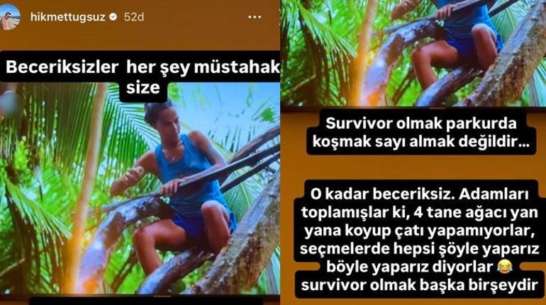 Survivor Hikmet Tuğsuzdan gönüllülere sert sözler Beceriksizler