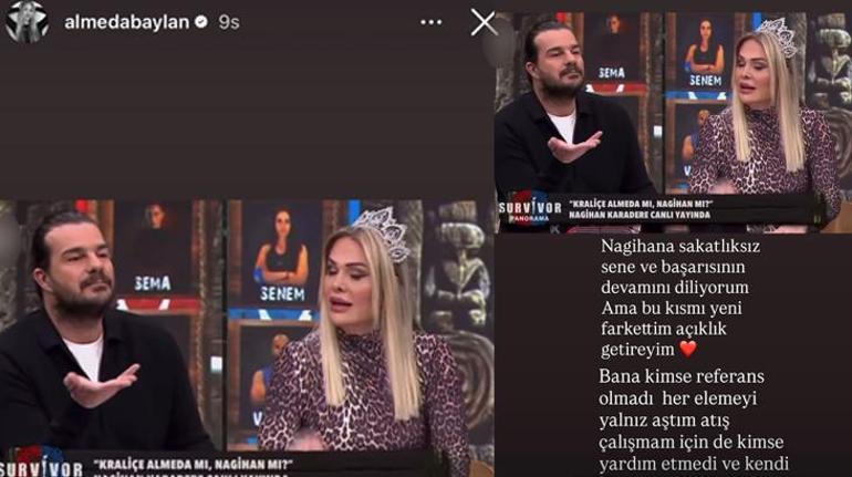 Survivor polemiği bitmek bilmiyor Almeda Baylandan Nagihan Karadereye jet hızında yanıt