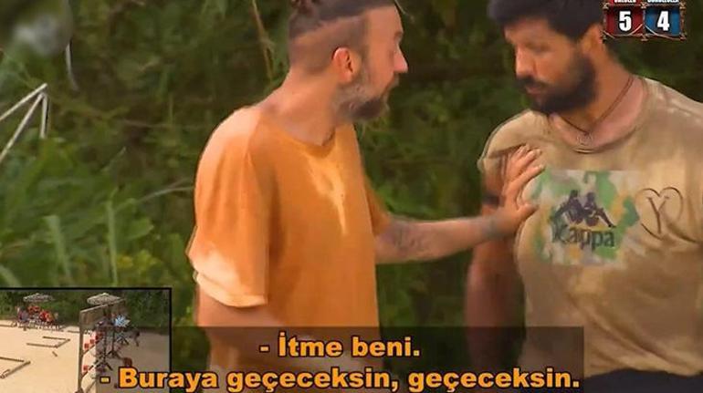 Survivorda kavga çıktı Birbirine giren Ramazan ve Sercanı arkadaşları güçlükle ayırdı