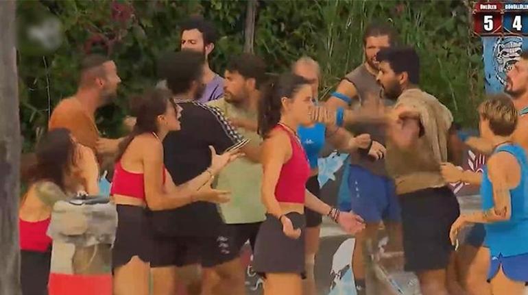 Survivorda kavga çıktı Birbirine giren Ramazan ve Sercanı arkadaşları güçlükle ayırdı