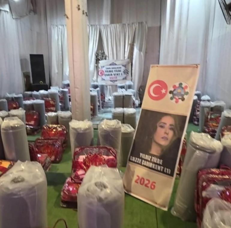 Yıldız Tilbeden Gazzeye büyük destek: 300 bin dolar bağışlamıştı Çadır Kent açıldı