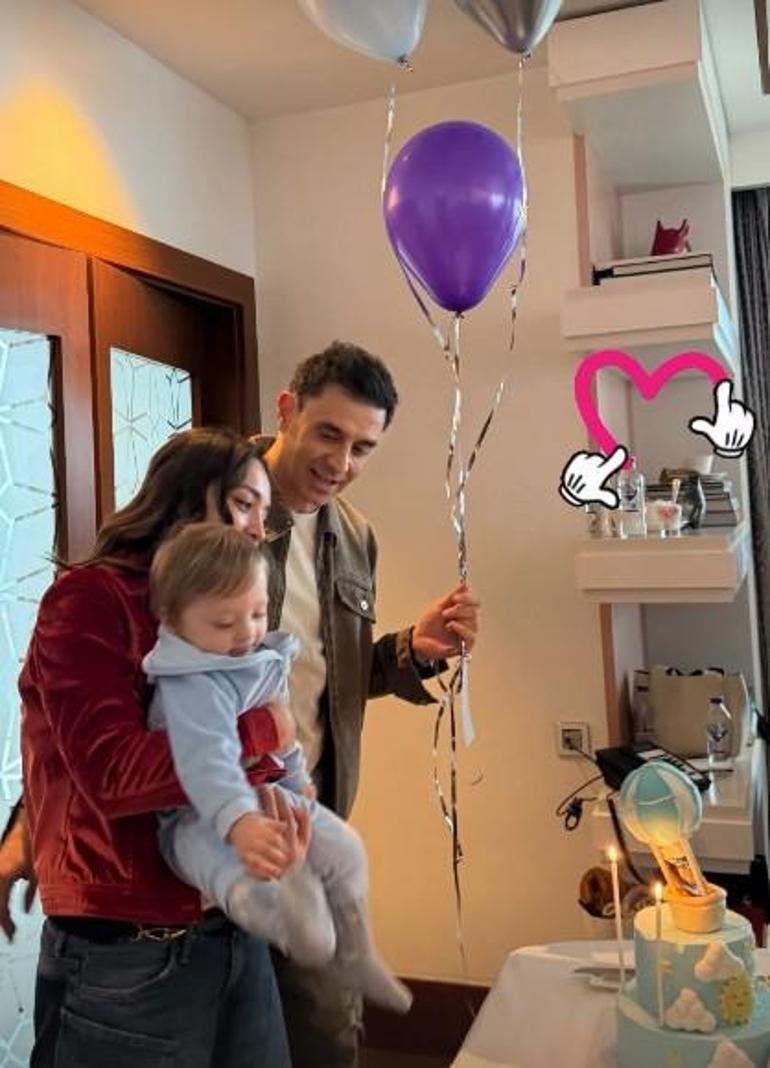 Zeynep Tuğçe Bayat ve Cansel Elçinin oğulları Atlas 1 yaşında