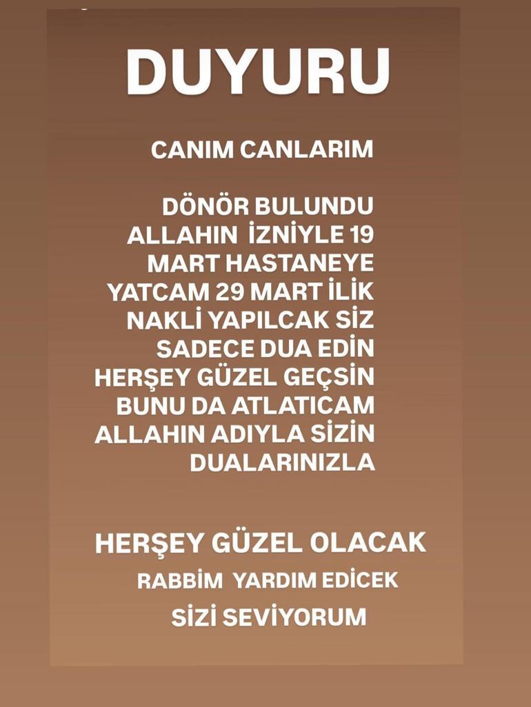 Acil donör çağrısı yapılmıştı: Canseverden müjdeli haber Bunu da atlatacağım, Allahın adıyla