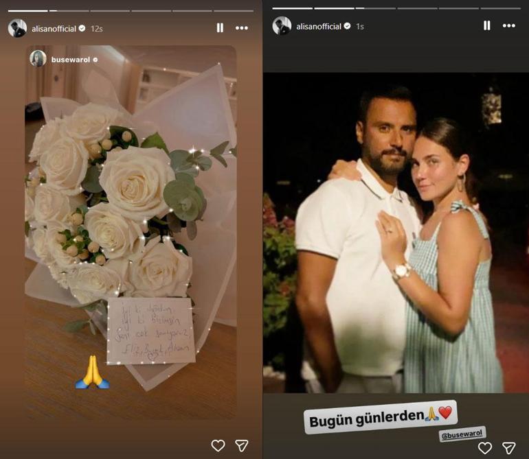 Alişandan eşi Buse Varolun 36. yaş gününe romantik paylaşım