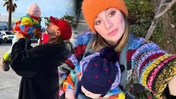 Gizem Karaca ve kızından yeni kare! 'Bugün tam 9 ay oldu'