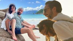 Neslihan Atagül’den aile tatili paylaşımları! Minik Aziz ilgi odağı oldu: Gözümdeki kalbi gören var mı?