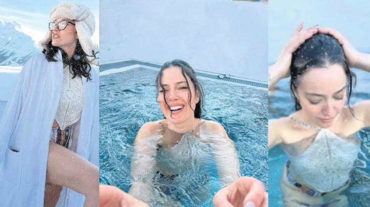 Karlı havada buz gibi su