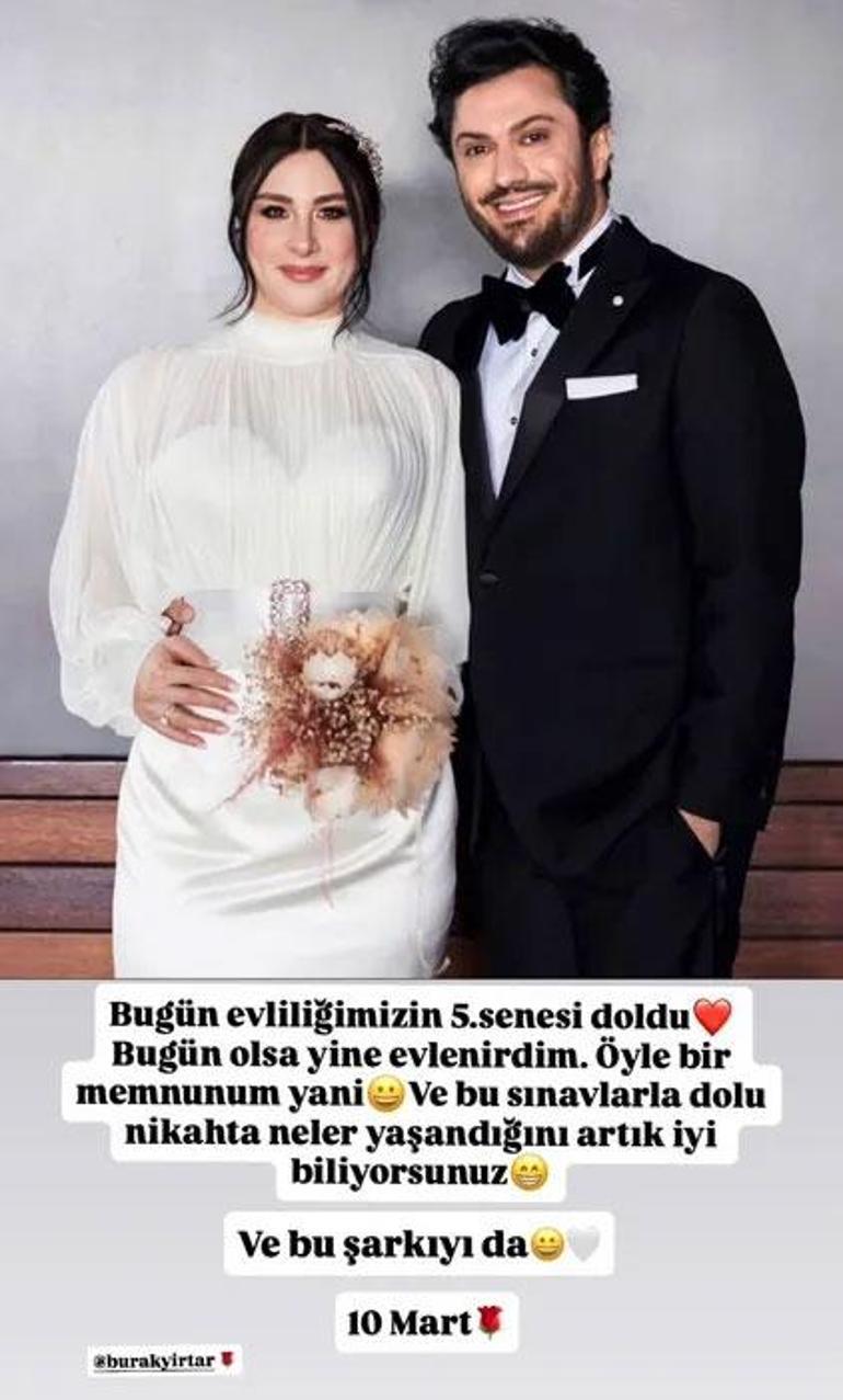 Komedyen Yasemin Sakallıoğlu evlilik yıl dönümünü statta kutladı