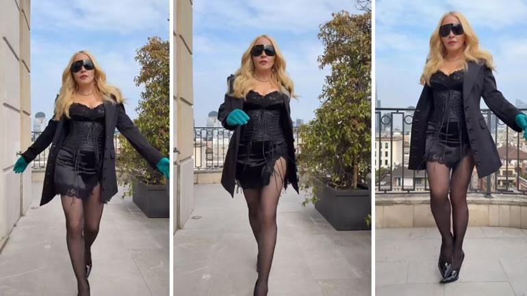 Madonna 67sinde podyumda Adımları sosyal medyayı salladı