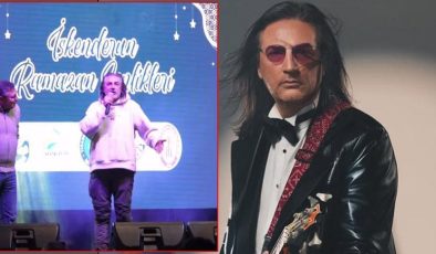 Sahneye çamur içinde çıktı! Şarkıcı Çelik’ten anlamlı hareket