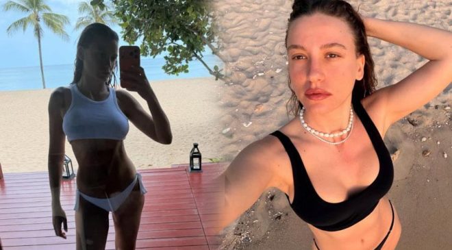 Serenay Sarıkaya ile Mert Demir, Türkiye'ye el ele döndü