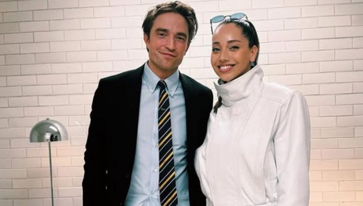 Ünlü oyuncu Özge Özacar, Robert Pattinson ile buluştu