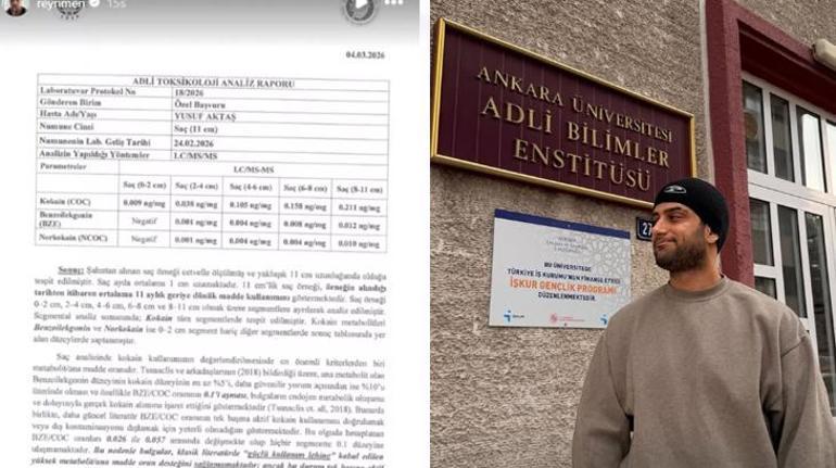 Uyuşturucu testi pozitif çıkmıştı: Reynmen testi tekrarladı Sonucu sosyal medyadan yayınladı