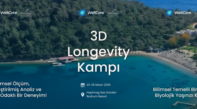 “Wellcore 3D Longevity Kampı: Sağlıklı Uzun Bir Ömür İçin, 23-26 Nisan’da Hapimag, Bodrum’da!” 