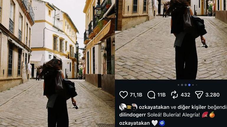 Dilin Döğer paylaştı Sevgilisi Atakan Özkayadan jet hızında yorum