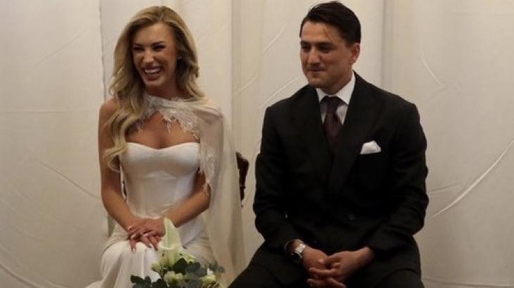 Evlilik yolunda ilk adım! Cengiz Ünder ve Bilge Yenigül nişanlandı