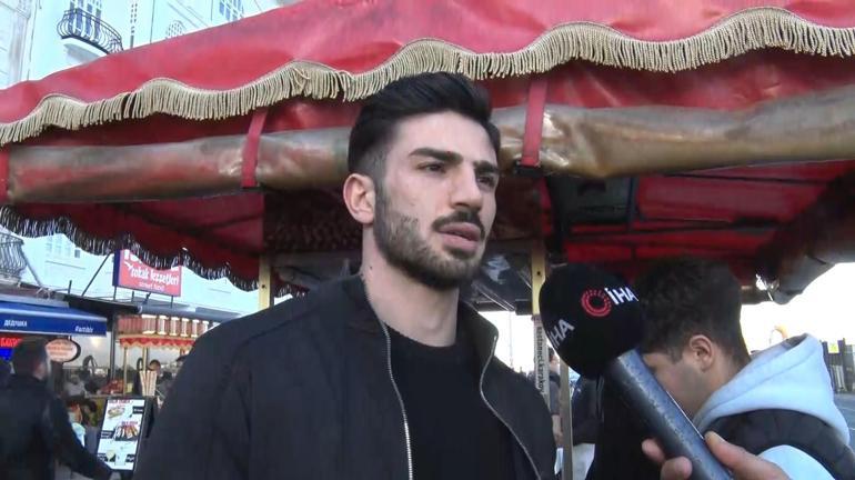 Kestaneci Alper Temelin büyük şöhreti Turistler fotoğraf için yarışıyor