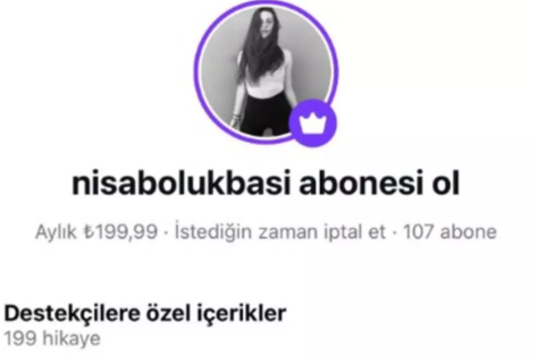 Nisa Bölükbaşı abonelik sistemine geçti: 24 saatlik kazancı dudak uçuklattı