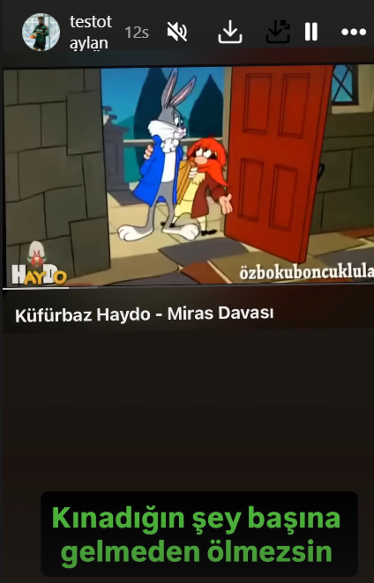 Testo Taylan tahliye edildi Sosyal medya paylaşımı dikkat çekti