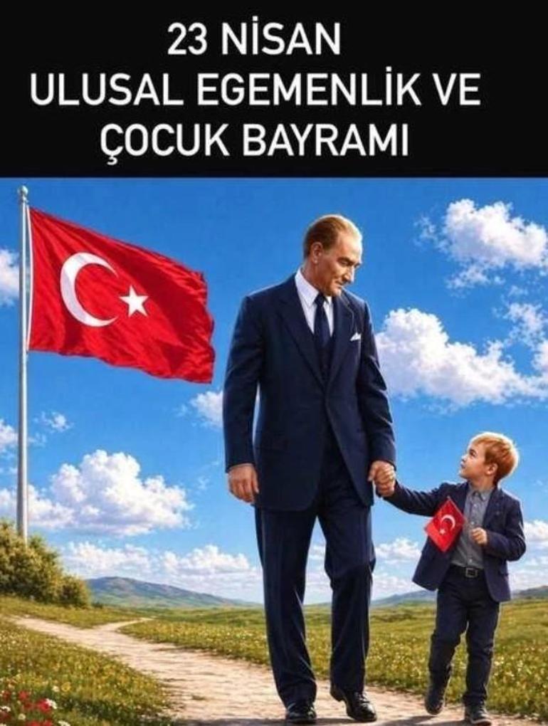 Ünlülerden 23 Nisan Ulusal Egemenlik ve Çocuk Bayramı paylaşımı