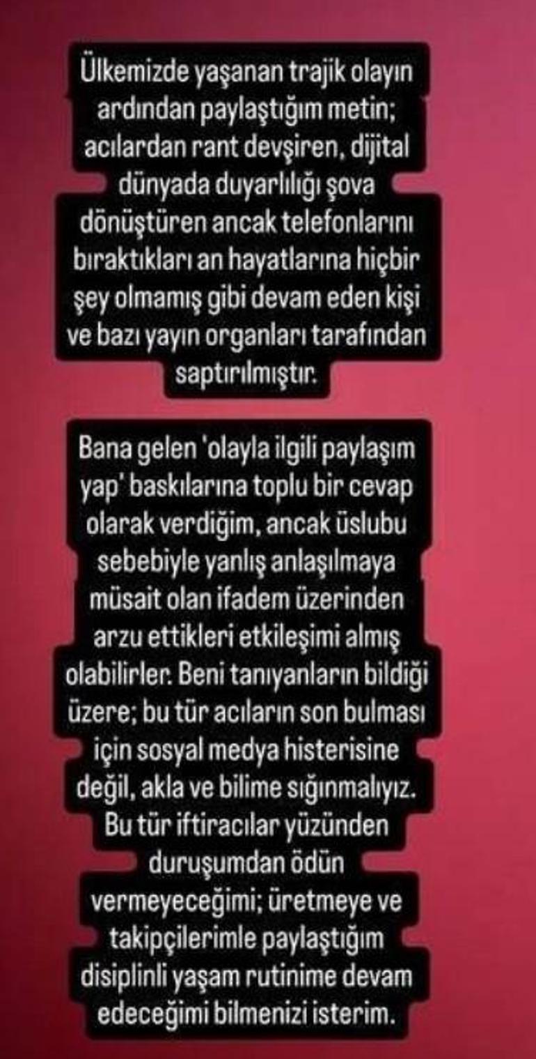 Kas gelişimimi riske atamam demişti Biricik Sudenden gelen eleştirilere yanıt
