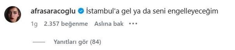 Afra Saraçoğlundan Katy Perrye: Seni engelleyeceğim
