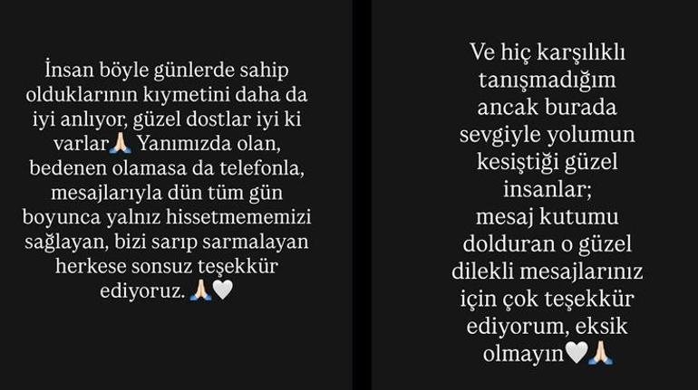Engin Hepileri annesini toprağa verdi Eşi Beyza Şekerciden duygusal paylaşım