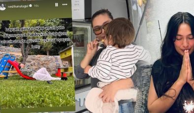 Neslihan Atagül'den bayram paylaşım! Kalabalıktan kaçıp bakın nereye sığındı