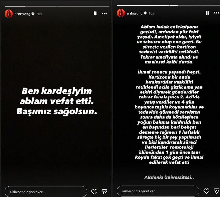 Genç Rapçi Aishe hayatını kaybetti Kardeşinden ölümüyle ilgili şok iddia