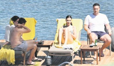 Güneşi şezlongda batırdı