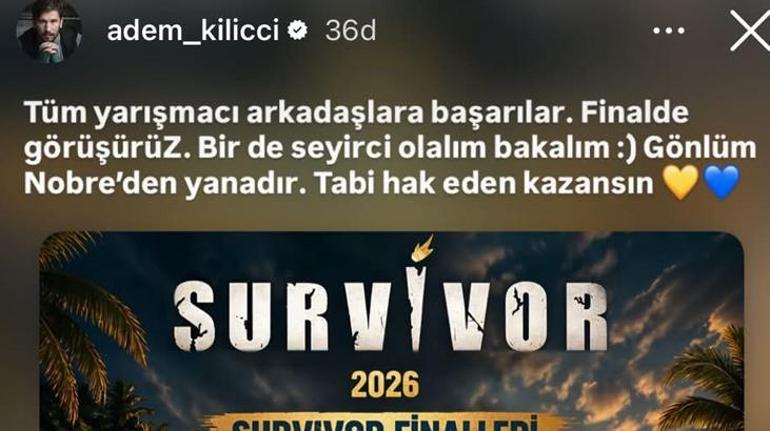 İstanbuldaki finale günler kaldı Survivor Adem Kılıççı favori adayını açıkladı