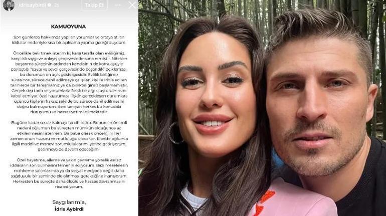Sahra Işık beni Seray Kaya ile aldattı demişti Eski eşi İdris Aybirdi sessizliğini bozdu