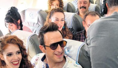 Kahkahalar setten taştı