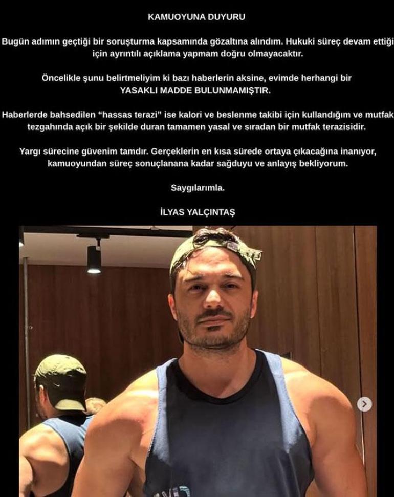 Ünlülere yönelik uyuşturucu operasyonu İlyas Yalçıntaştan ilk açıklama